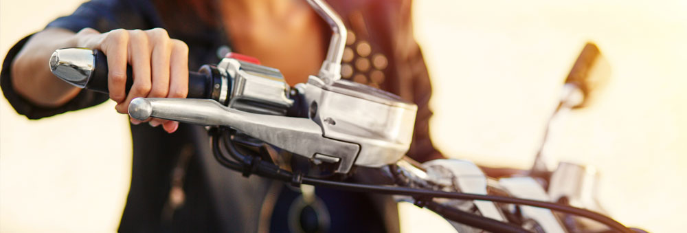 Independent Motorcycle Insurance Agents Woman on Motorcycle